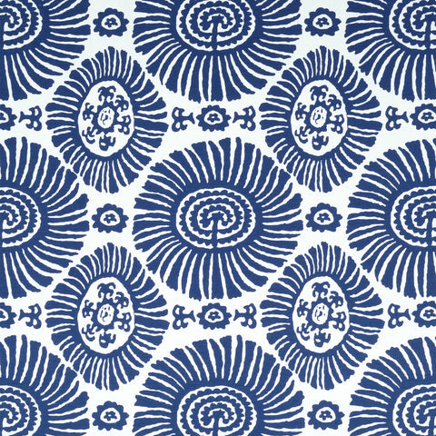 Solis Navy Fabric - F910083 - Thibaut Fabric