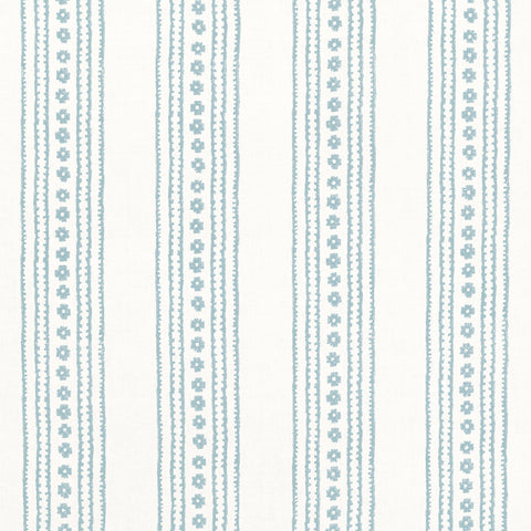 new haven stripe spa blue fabric - f910612 - thibaut fabric