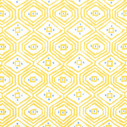 Pass-A-Grille Yellow Fabric - F910615 - Thibaut Fabric