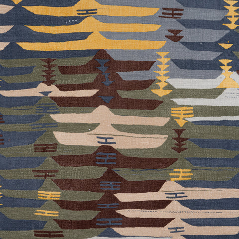 Rio Grande Bluestone and Moss Fabric - F913209 - Thibaut Fabric