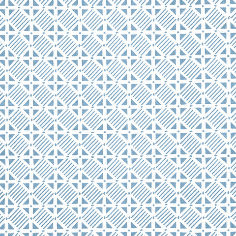 Plaza French Blue Fabric - F916219 - Thibaut Fabric