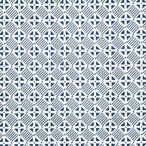 Plaza Navy Fabric - F916221 - Thibaut Fabric