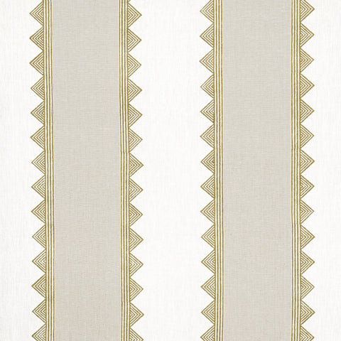 Kismet Stripe Camel Fabric - F916229 - Thibaut Fabric