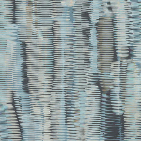 Alcantara Aqua and Black Fabric - F92953 - Thibaut Fabric