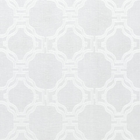 Clinton Sheer Ivory Fabric - FWW7103 - Thibaut Fabric