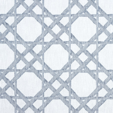 Cyrus Cane Sheer Navy Fabric - FWW7134 - Thibaut Fabric