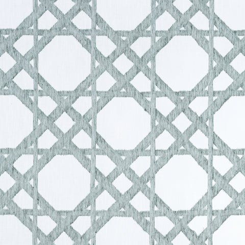 Cyrus Cane Sheer Emerald Fabric - FWW7136 - Thibaut Fabric