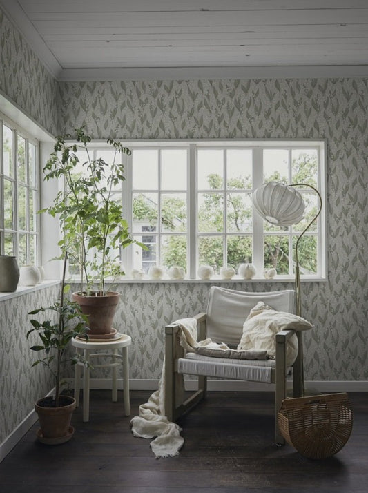 liljekonvalj spring green - 479-18 - sandberg wallpaper