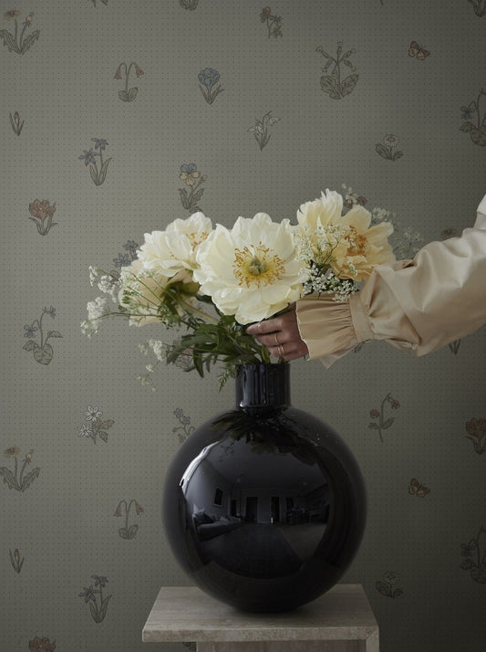 maja sage green - 841-38 - sandberg wallpaper