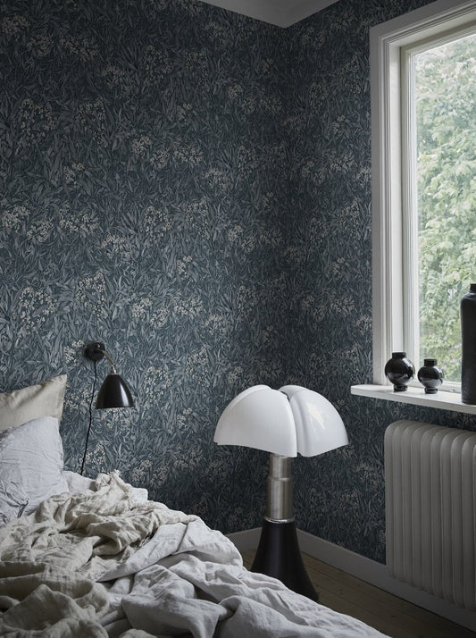 Malin Indigo Blue - 225-66 - Sandberg Wallpaper