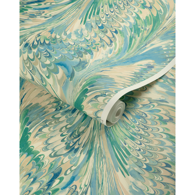 lee jofa - taplow paper - marine/sand - p2019103.516.0