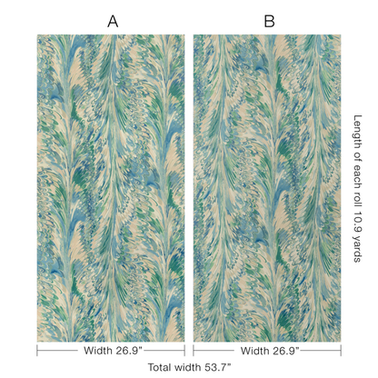 Lee Jofa - Taplow Paper - Marine/Sand - P2019103.516.0