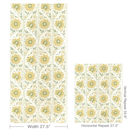 Lee Jofa - Calico Vine wallpaper - Marigold - P2022102.411.0
