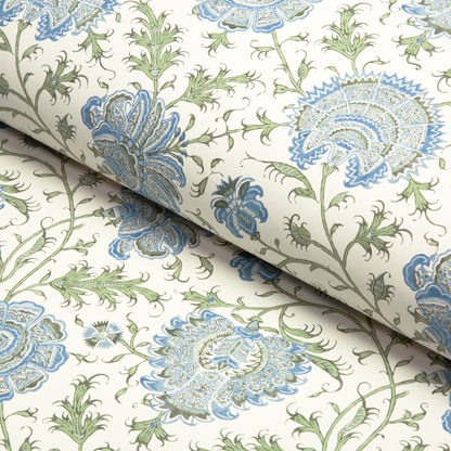 Lee Jofa - Indiennes Floral wallpaper - Sea - P2022112.530.0