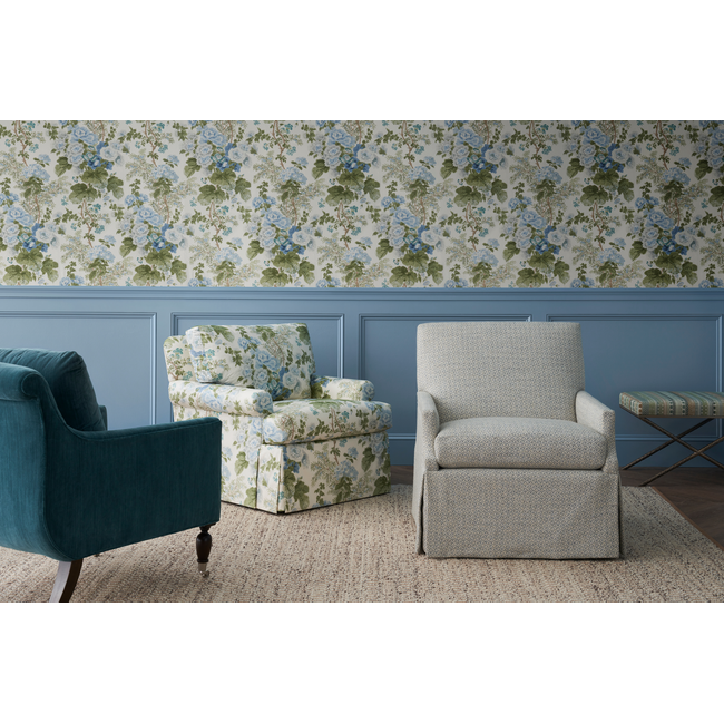 lee jofa - grand althea wallpaper - blue/leaf - p2023115.153.0