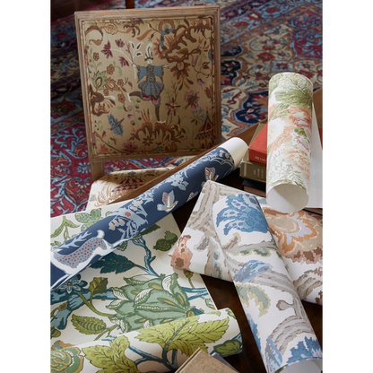 Lee Jofa - Grand Althea wallpaper - Apricot/Moss - P2023115.312.0