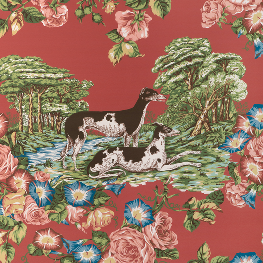 Lee Jofa - Whippets Paper - Red - P2023120.19.0