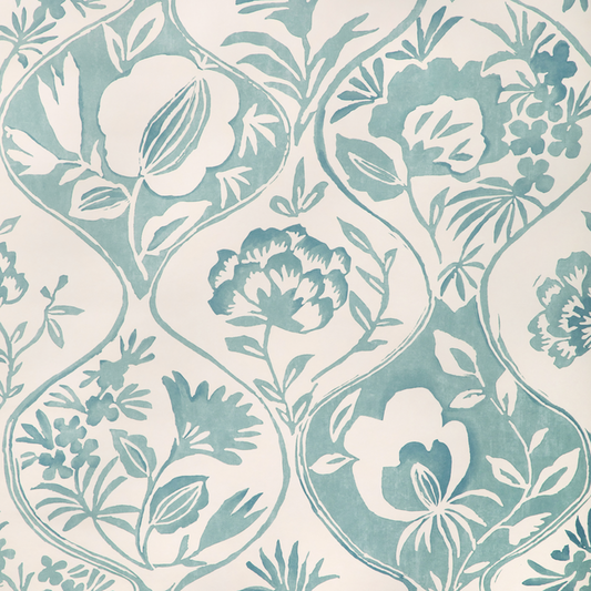 Lee Jofa - Calathea Paper - Aqua - P2023126.13.0