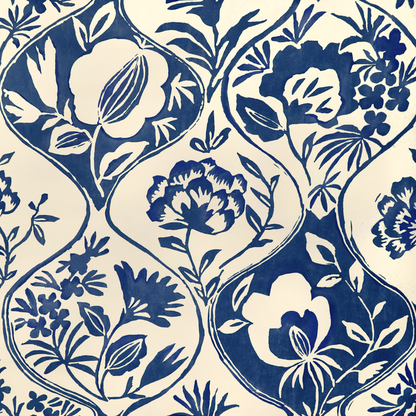 Lee Jofa - Calathea Paper - Indigo - P2023126.50.0
