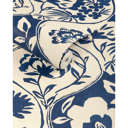 Lee Jofa - Calathea Paper - Indigo - P2023126.50.0