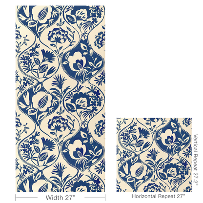 Lee Jofa - Calathea Paper - Indigo - P2023126.50.0