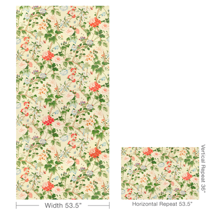 Lee Jofa - Gardenia Paper - Red/Green - P2023128.319.0