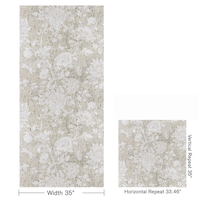 brunschwig & fils - les pivoines - beige - p8020109.116.0