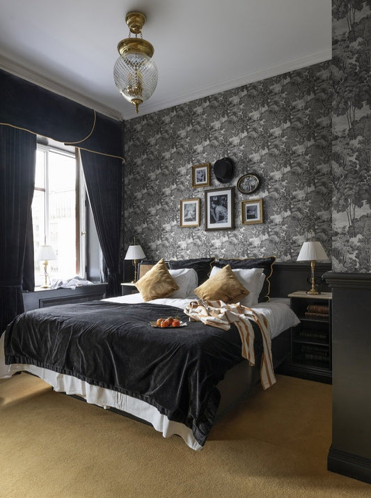 saint sebastian, graphite - r17531 - sandberg wallpaper