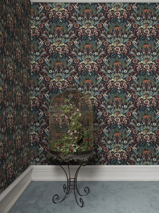 arlon, teal - r17541 - sandberg wallpaper
