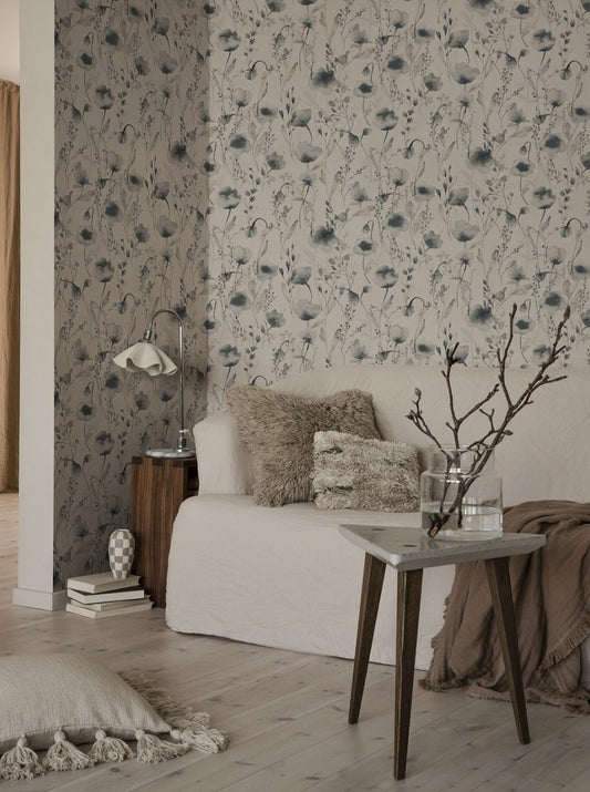 Lo Indigo Blue - S10101 - Sandberg Wallpaper