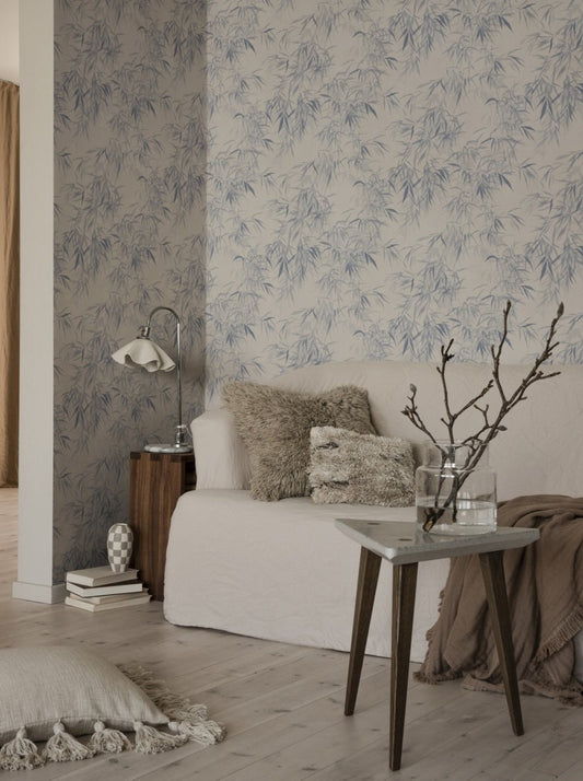Jon Indigo Blue - S10115 - Sandberg Wallpaper