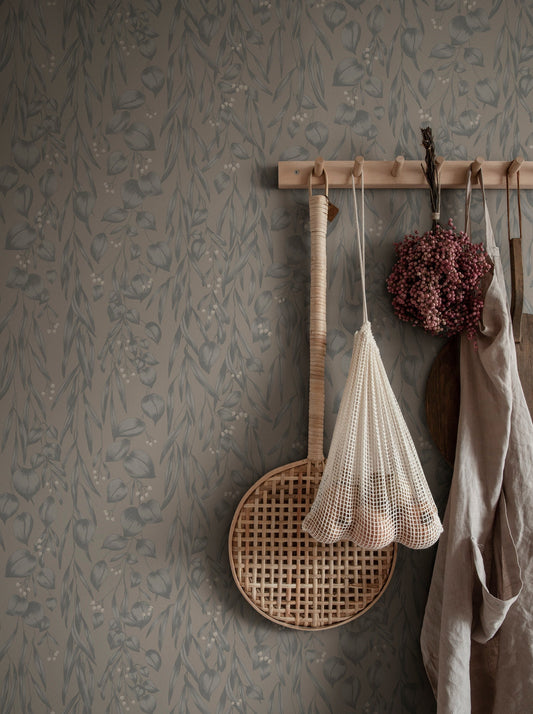 Sara Misty Blue - S10118 - Sandberg Wallpaper