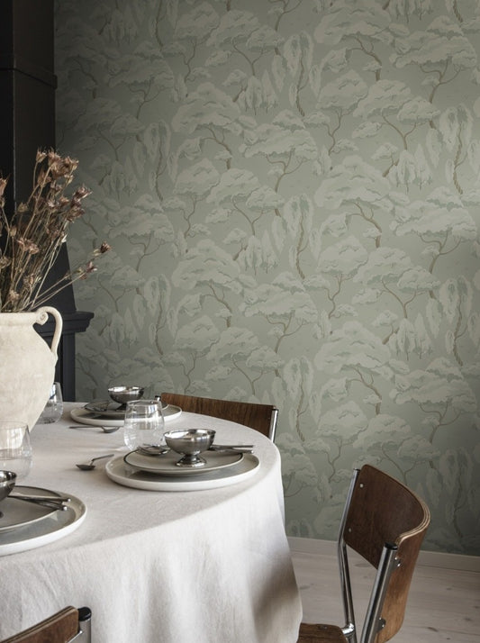 Kristoffer Sage Green - S10124 - Sandberg Wallpaper