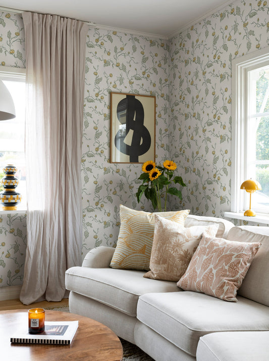 elmire spring green - s10147 - sandberg wallpaper