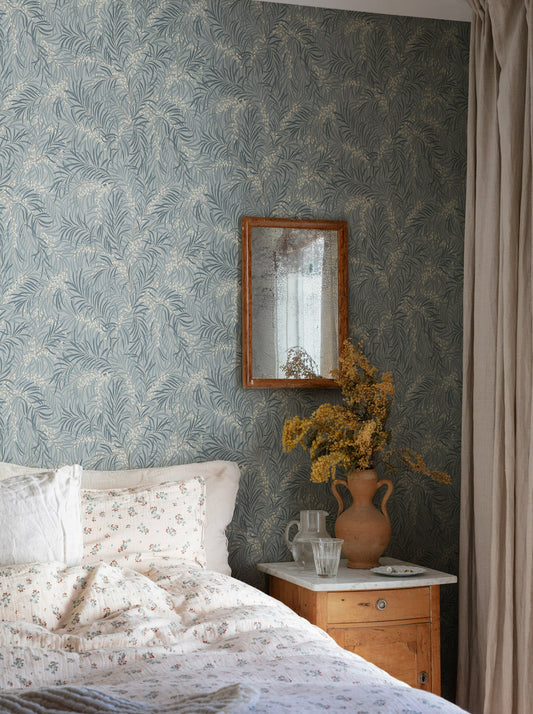 Idun Misty Blue - S10226 - Sandberg Wallpaper