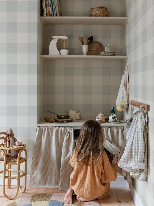Lykke Misty Blue - S10229 - Sandberg Wallpaper