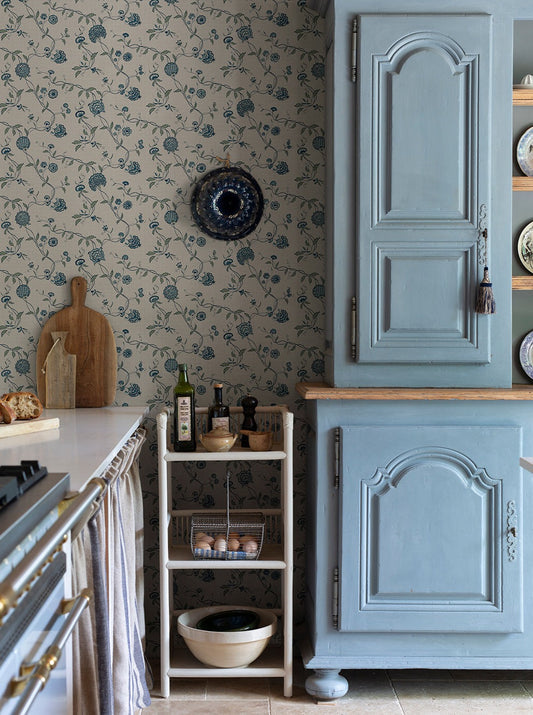 Adelaide Blue - S10264 - Sandberg Wallpaper