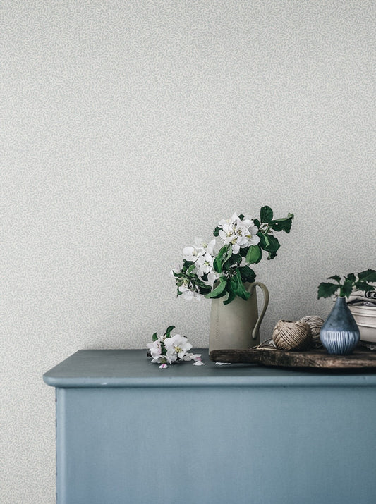 Bladverk Misty Blue - S10311 - Sandberg Wallpaper