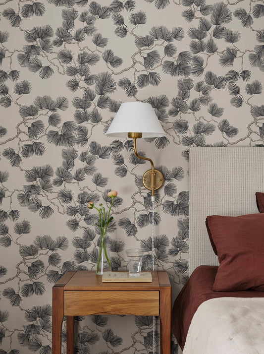 pine, brown - s10325 - sandberg wallpaper