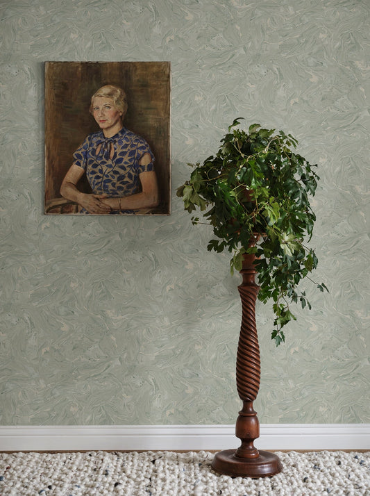 Marion Sage Green - S10332 - Sandberg Wallpaper