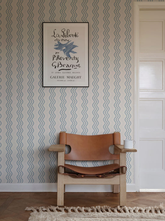 Ben Light Blue - S10369 - Sandberg Wallpaper