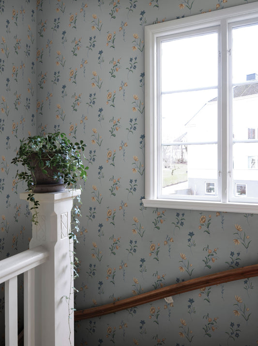 hanna misty blue - s10393 - sandberg wallpaper