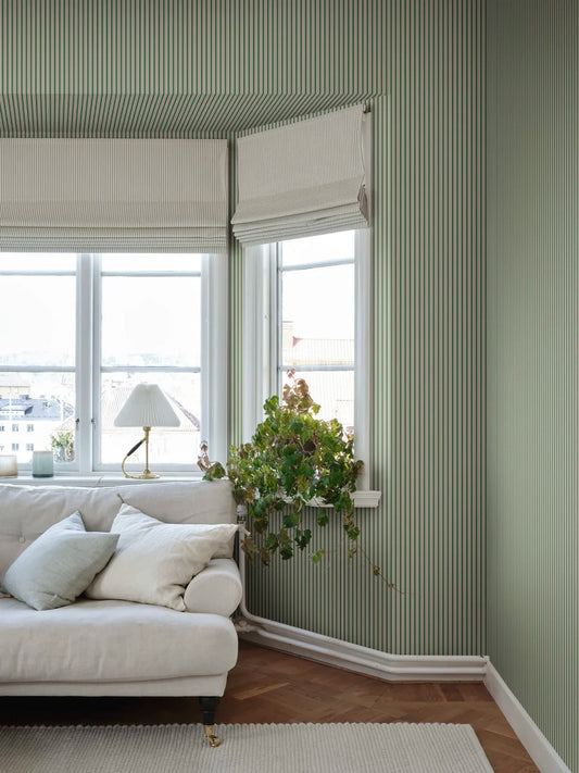 linn, green - s10394 - sandberg wallpaper