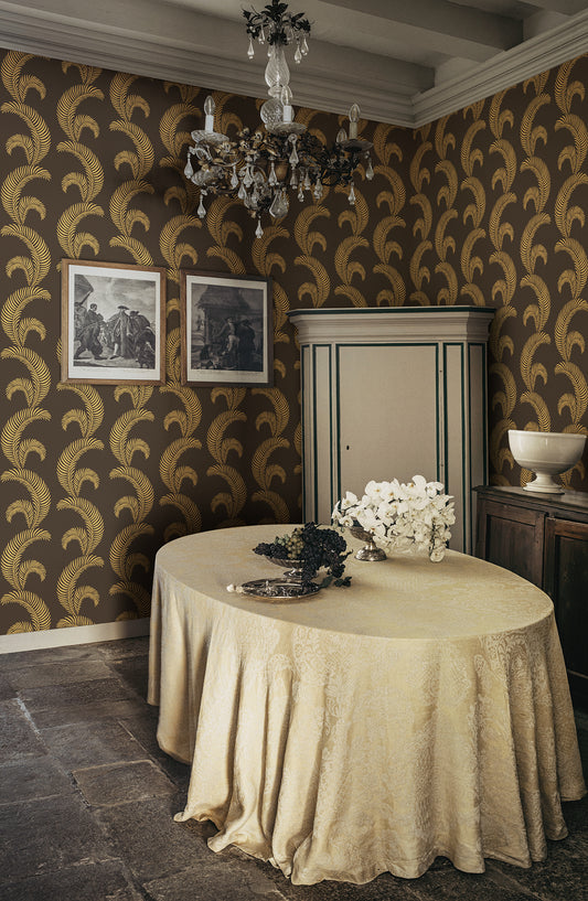 jasmine, charcoal - s10442 - sandberg wallpaper