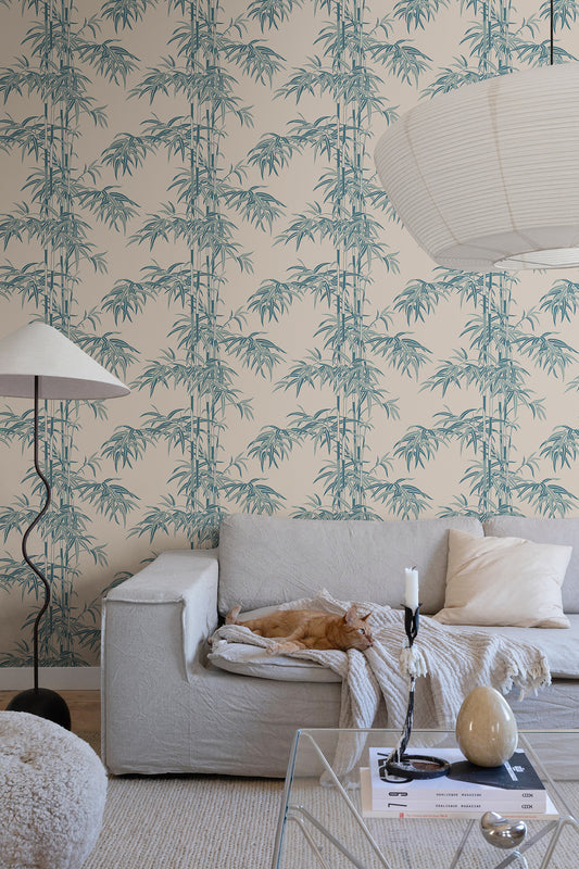 Leon, Misty Blue - S10444 - Sandberg Wallpaper
