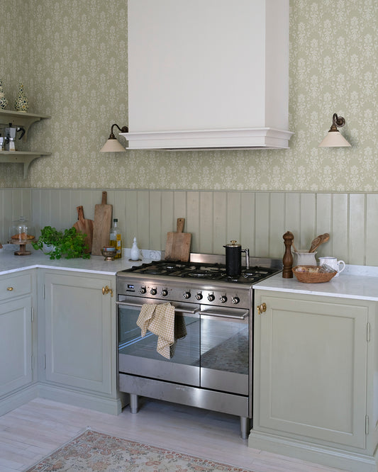 Alva Spring Green - S10460 - Sandberg Wallpaper
