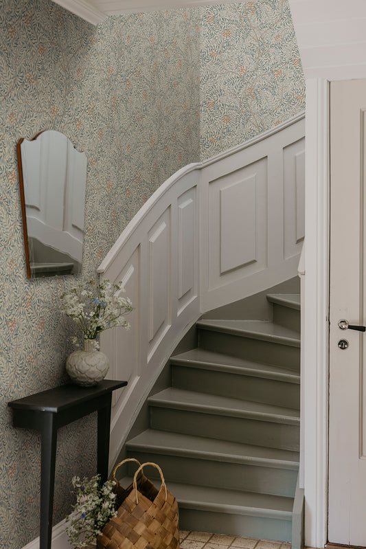 Simon, Misty Blue - S10494 - Sandberg Wallpaper