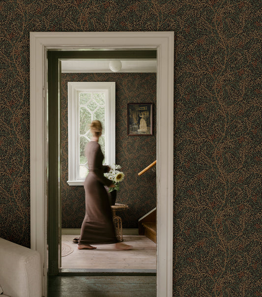Simon, Charcoal - S10495 - Sandberg Wallpaper