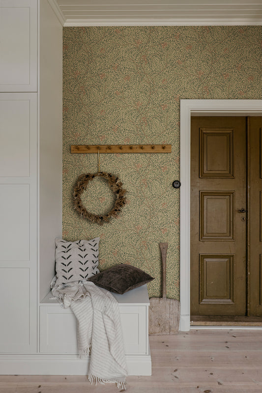 Simon, Garden Green - S10496 - Sandberg Wallpaper