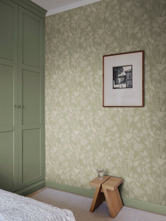 Celeste, Green - S10622 - Sandberg Wallpaper